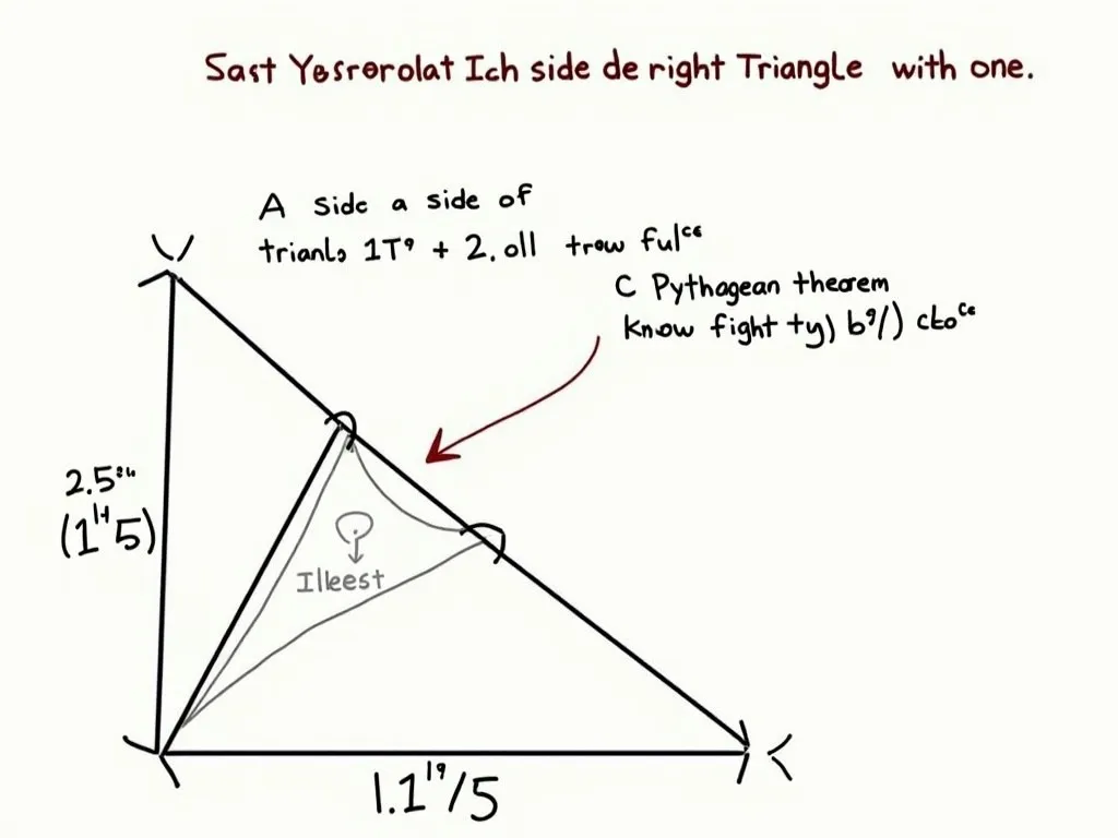 Comment Calculer Un Côté D'Un Triangle Rectangle Avec 1 Mesure